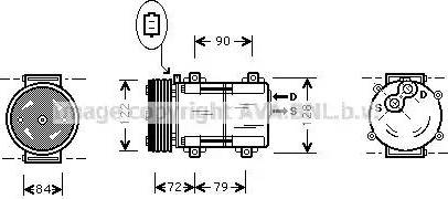 Ava Quality Cooling FD K351 - Компресор, климатизация vvparts.bg