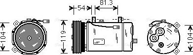 Ava Quality Cooling FD K306 - Компресор, климатизация vvparts.bg