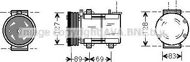 Ava Quality Cooling FD K322 - Компресор, климатизация vvparts.bg