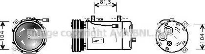 Ava Quality Cooling FD K267 - Компресор, климатизация vvparts.bg