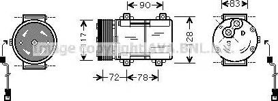 Ava Quality Cooling FD K285 - Компресор, климатизация vvparts.bg