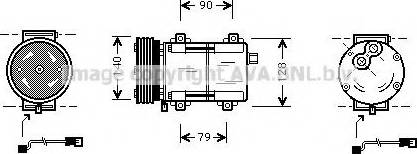 Ava Quality Cooling FDK278 - Компресор, климатизация vvparts.bg