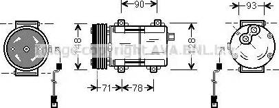 Ava Quality Cooling FD K277 - Компресор, климатизация vvparts.bg