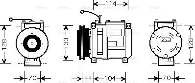 Ava Quality Cooling FEAK002 - Компресор, климатизация vvparts.bg