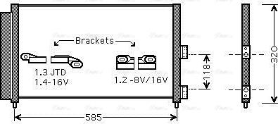 Ava Quality Cooling FT5289D - Кондензатор, климатизация vvparts.bg