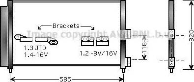 Ava Quality Cooling FT 5289 - Кондензатор, климатизация vvparts.bg