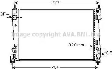 Ava Quality Cooling FT2401 - Радиатор, охлаждане на двигателя vvparts.bg