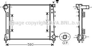 Ava Quality Cooling FT2403 - Радиатор, охлаждане на двигателя vvparts.bg