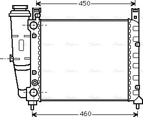 Ava Quality Cooling FT 2059 - Радиатор, охлаждане на двигателя vvparts.bg