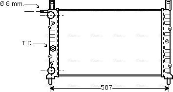 Ava Quality Cooling FT 2056 - Радиатор, охлаждане на двигателя vvparts.bg