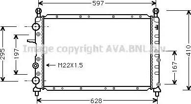 Ava Quality Cooling FT 2066 - Радиатор, охлаждане на двигателя vvparts.bg