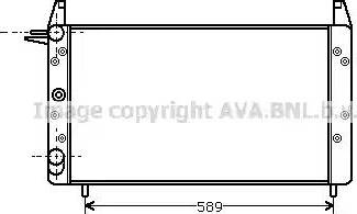 Ava Quality Cooling FT 2068 - Радиатор, охлаждане на двигателя vvparts.bg