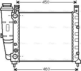 Ava Quality Cooling FT 2039 - Радиатор, охлаждане на двигателя vvparts.bg