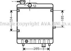 Ava Quality Cooling FT 2028 - Радиатор, охлаждане на двигателя vvparts.bg