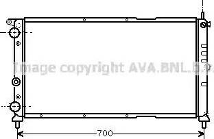 Ava Quality Cooling FT 2143 - Радиатор, охлаждане на двигателя vvparts.bg