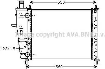 Ava Quality Cooling FT 2159 - Радиатор, охлаждане на двигателя vvparts.bg
