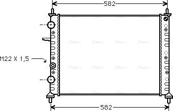 Ava Quality Cooling FT 2161 - Радиатор, охлаждане на двигателя vvparts.bg