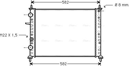 Ava Quality Cooling FT 2162 - Радиатор, охлаждане на двигателя vvparts.bg