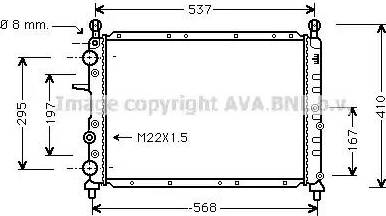 Ava Quality Cooling FT 2109 - Радиатор, охлаждане на двигателя vvparts.bg