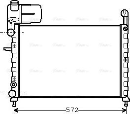 Ava Quality Cooling FT 2101 - Радиатор, охлаждане на двигателя vvparts.bg