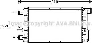 Ava Quality Cooling FT 2115 - Радиатор, охлаждане на двигателя vvparts.bg