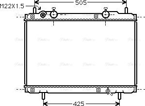 Ava Quality Cooling FT 2184 - Радиатор, охлаждане на двигателя vvparts.bg