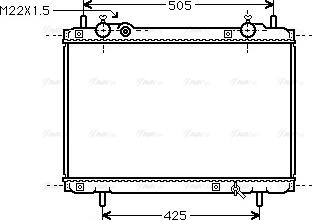 Ava Quality Cooling FT 2185 - Радиатор, охлаждане на двигателя vvparts.bg