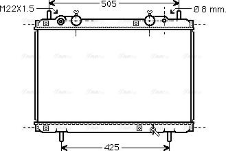 Ava Quality Cooling FT 2180 - Радиатор, охлаждане на двигателя vvparts.bg