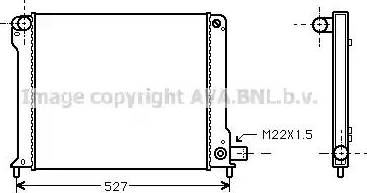 Ava Quality Cooling FT 2123 - Радиатор, охлаждане на двигателя vvparts.bg