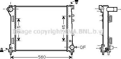 Ava Quality Cooling FT 2387 - Радиатор, охлаждане на двигателя vvparts.bg