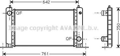 Ava Quality Cooling FT 2243 - Радиатор, охлаждане на двигателя vvparts.bg