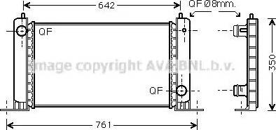 Ava Quality Cooling FTA2251 - Радиатор, охлаждане на двигателя vvparts.bg