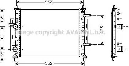 Ava Quality Cooling FT 2260 - Радиатор, охлаждане на двигателя vvparts.bg