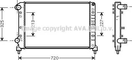 Ava Quality Cooling FT 2261 - Радиатор, охлаждане на двигателя vvparts.bg