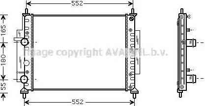 Ava Quality Cooling FT 2268 - Радиатор, охлаждане на двигателя vvparts.bg