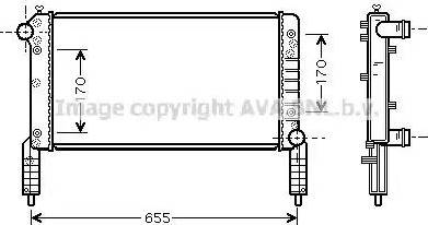 Ava Quality Cooling FT 2263 - Радиатор, охлаждане на двигателя vvparts.bg