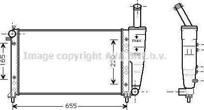 Ava Quality Cooling FT 2218 - Радиатор, охлаждане на двигателя vvparts.bg