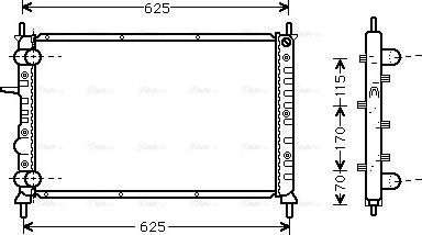 Ava Quality Cooling FT 2231 - Радиатор, охлаждане на двигателя vvparts.bg