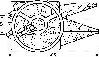 Ava Quality Cooling FT 7530 - Вентилатор, охлаждане на двигателя vvparts.bg