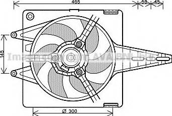 Ava Quality Cooling FT7287 - Вентилатор, охлаждане на двигателя vvparts.bg