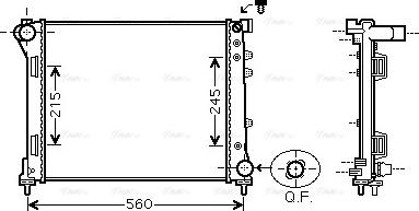 Ava Quality Cooling FTA2403 - Радиатор, охлаждане на двигателя vvparts.bg