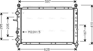 Ava Quality Cooling FTA2066 - Радиатор, охлаждане на двигателя vvparts.bg