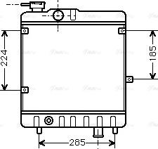 Ava Quality Cooling FTA2028 - Радиатор, охлаждане на двигателя vvparts.bg