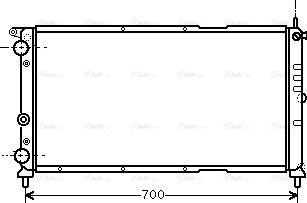 Ava Quality Cooling FTA2143 - Радиатор, охлаждане на двигателя vvparts.bg