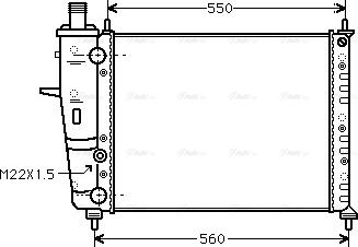 Ava Quality Cooling FTA2159 - Радиатор, охлаждане на двигателя vvparts.bg