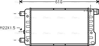 Ava Quality Cooling FTA2115 - Радиатор, охлаждане на двигателя vvparts.bg