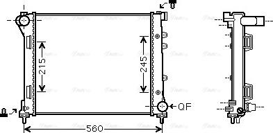 Ava Quality Cooling FTA2346 - Радиатор, охлаждане на двигателя vvparts.bg