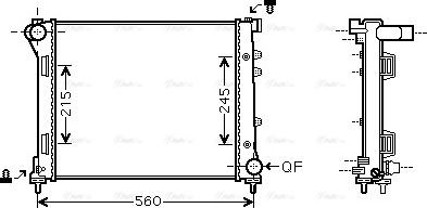 Ava Quality Cooling FTA2387 - Радиатор, охлаждане на двигателя vvparts.bg