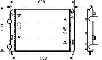 Ava Quality Cooling FTA2336 - Радиатор, охлаждане на двигателя vvparts.bg