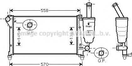 Ava Quality Cooling FTA2291 - Радиатор, охлаждане на двигателя vvparts.bg